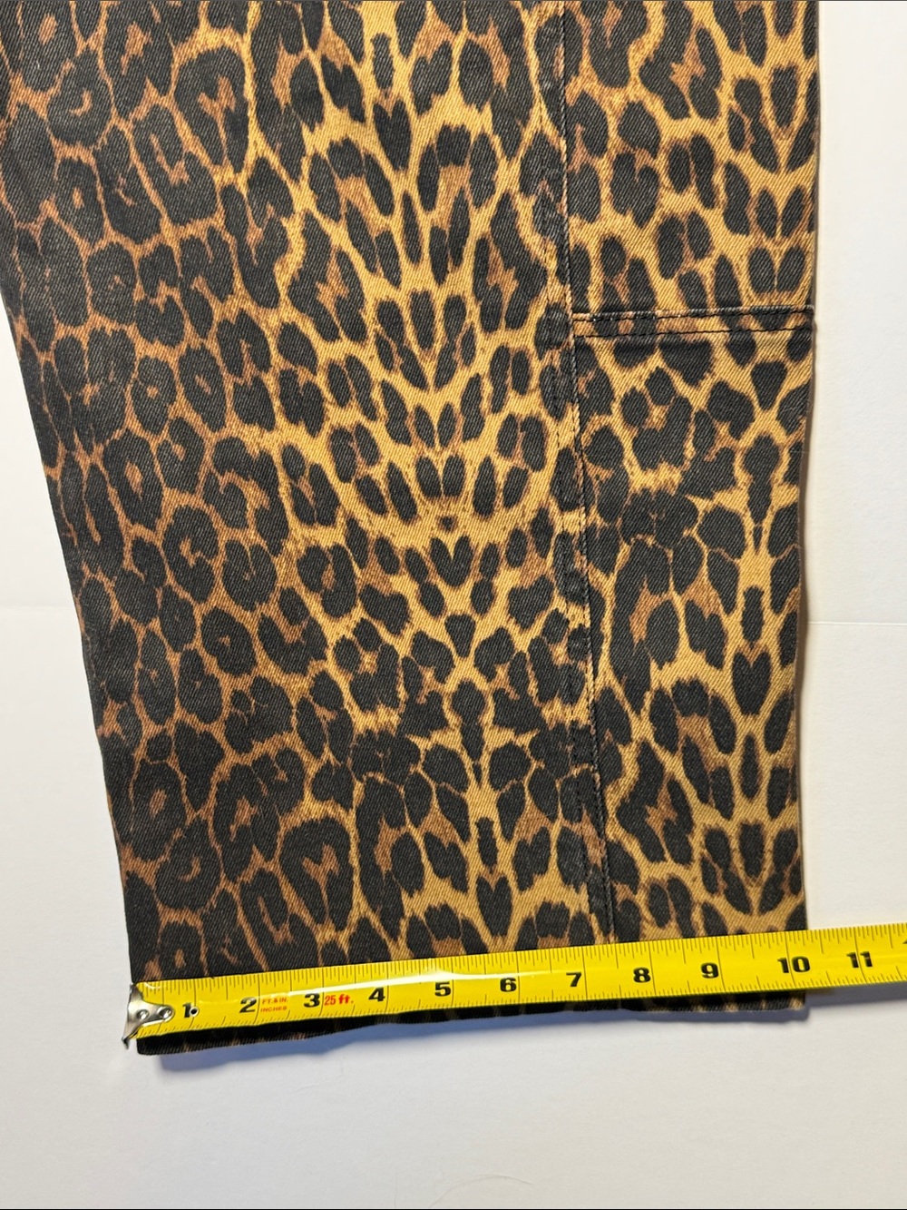 PILCRO Leopard‎ Print Barrel Wide Leg Jeans - Pants High Waist Animal Print 29 - Picture 9 of 11